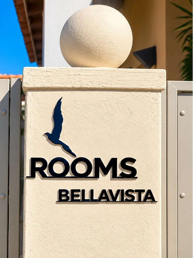 Ingresso di Bellavista Rooms in Vico Incani a Villasimius